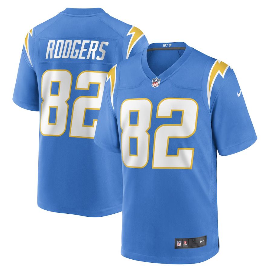 Men Los Angeles Chargers 82 Richard Rodgers Nike Powder Blue Game Player NFL Jersey